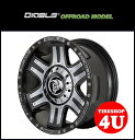 20インチDIABLO OFFROAD(ディアブロ オフロード) BRUTE(ブルート) JKラングラー(リフトアップ&オーバーフェンダー車) 20×9.0J マットブラック/クロームメッキインサートTOYO OPEN COUNTRY M/T 35×12.50R20 新品タイヤホイール4本セット価格
