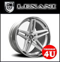 22インチ LEXANI(レクサーニ) R-Five(R-5) 22×9.0J シルバーマシンド/クロームリップインフィニティ FX35 ムラーノ レクサス RX450h 新品タイヤホイール4本セット価格 Black Label(ブラックレーベル)
