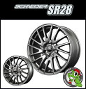 18インチSCHNEDER-SR28 18×8.0J 5/114 +45メタリックグレー シュナイダーSR28 新品アルミホイール1本価格 クラウン3.5Lビックキャリパー対応