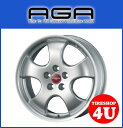 16インチAGA CUP(エージーエー カップ) 16×6.5J 5/112 +50 HUB:57.1Φシルバー VW ゴルフ5・6・7/トゥーラン 純正ボルト対応 新品アルミホイール1本価格 ☆1台分で送料無料☆