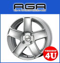 15インチAGA Paris(エージーエー パリス) 15×6.0J 4/108 +27 HUB:65.1Φシルバー シトロエン プジョー 17HEXの純正ボルト対応 新品アルミホイール1本価格 ☆1台分で送料無料☆