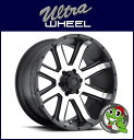 新品アルミホイール単品1本価格 18インチULTRA WHEEL Type-195 Crusher 18×8.5J 5/127+10DiamondCut w/SatinBlack ウルトラホイール ドリフター JKラングラー、コマンダー、グランドチェロキー(WK/WJ)など