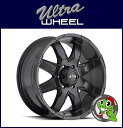 新品アルミホイール単品1本価格 17インチULTRA WHEEL Type-225 Phantom 17×8.0J 5/127+1SatinBlack ウルトラホイール ファントム JKラングラー、コマンダー、グランドチェロキー(WK/WJ)など