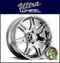 新品アルミホイール単品1本価格 17インチULTRA WHEEL Type-237/238 Gauntlet 17×9.0J 5/127+10Chrome ウルトラホイール ガントレット JKラングラー、コマンダー、グランドチェロキー(WK/WJ)など