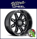 新品アルミホイール単品1本価格 20インチULTRA WHEEL Type-241 Gunner 20×9.0J 6/139.7+18GlossBlack/Milled ウルトラホイール ガンナー FJクルーザー、タコマ、ハイラックスサーフ、プラド、GM系SUV など