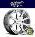 新品アルミホイール単品1本価格 17インチULTRA WHEEL Type-245 Spline CUV 17×8.0J 5/127+35Chrome ウルトラホイール スプラインCUV JEEP ラングラー(JK)、グランドチェロキーなど