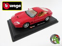 【burago】フェラーリ 1:24シリーズ 【Ferrari 550 マラネロ】【赤】レース&プレイシリーズ1/24ダイキャストモデルブラーゴ ミニカー