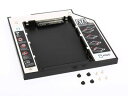 ノートブックPC用オプティカルベイDVDドライブにHDD増設アダプター/9.5mm/SATA【S.Pack】
