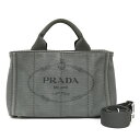 【送料無料】【中古】 PRADA プラダ ショルダーバッグ トートバッグ カナパトート グレー レディース おしゃれ かわいい おすすめ ギフト プレゼント