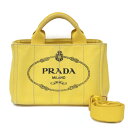 【送料無料】【中古】 PRADA プラダ ショルダーバッグ カナパ カナパトートPM イエロー レディース おしゃれ かわいい おすすめ ギフト プレゼント