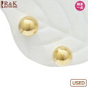 【中古】 K18 ピアス 丸玉 ボール 5mm 18金 K18ゴールド レディース メンズ おしゃれ かわいい ギフト プレゼント【SH】