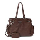 【送料無料】【中古】 PRADA プラダ ショルダーバッグ ブラウン レディース おしゃれ かわいい おすすめ ギフト プレゼント