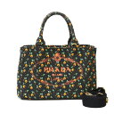 プラダ PRADA カナパトートSS ショルダーバッグ ブラック レディース 中古