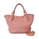 プラダ PRADA ショルダーバッグ ピンク レディース 中古