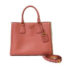 プラダ PRADA ショルダーバッグ ピンク レディース 中古