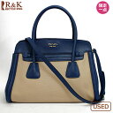 プラダ PRADA サフィアーノ ショルダーバッグ ベージュ レディース 中古