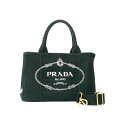 プラダ PRADA カナパトート ショルダーバッグ ブラック レディース 中古