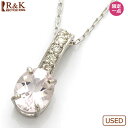 【送料無料】【中古】K18WG ダイヤモンド ネックレス D...
