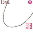 【新品】ネックレス K18WG ボールチェーン 18金 ホワイトゴールド 18K レディース メンズ おしゃれ かわいい ギフト プレゼント