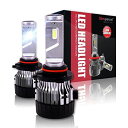Sinoparcel 9005/HB3 LEDヘッドライトバルブハイビーム用, CREEチップ搭載 10000LM 6500K 車検対応ハロゲン置換変換キット2個入 HB3/9005