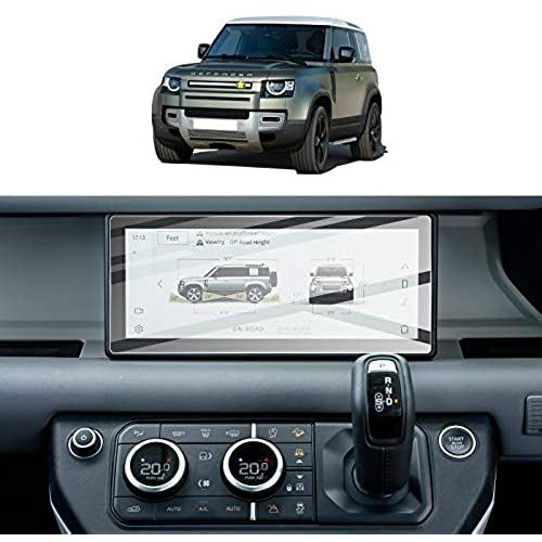 スクリーンプロテクター フォイル 2020 2021 2022 Land Rover Defender 90 110 10インチ ナビゲーションディスプレイ 強化ガラス 硬度9H 傷防止 グレア HD クリア LCD GPS タッチスクリーン保護フィルム
