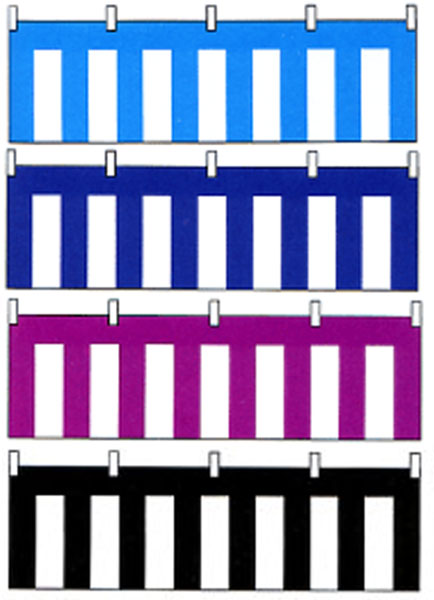 青白・紺白・紫白・黒白幕[サイズ：180×540cm]ポリエステルの青白・紺白・紫白・黒白幕です！