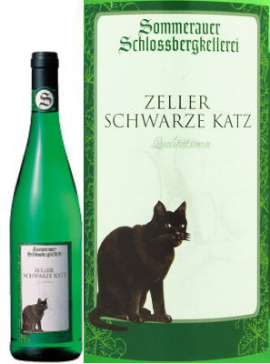 S・シュロスベルグツェラー・シュバルツ・カッツ　2010白ワイン　やや甘口　750ml ドイツ　モーゼル QbA 格付S.Schlossbergkellerei 　Zeller Schwarze Katz　2010