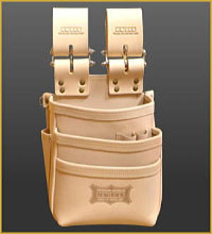 KNICKS(ニックス) KNS-301DDX 総ヌメ革使用3段腰袋 KNICKS(ニックス) KNS-301DDX 総ヌメ革使用3段腰袋