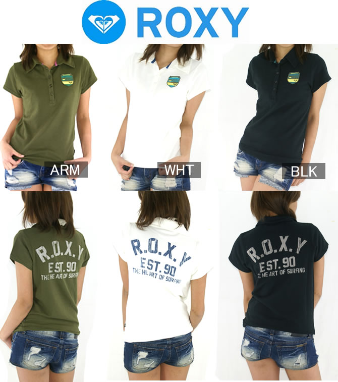 2012新作！【ROXY】ロキシーレディース ポロシャツ（3カラー）