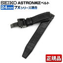 【送料無料】 SEIKO セイコー ASTRON アストロン 7Xシリーズ用純正バンド 交換 替えバンド クロコダイル 幅24mm R7X02DC 国内正規品 黒 ブラック フォーマル 誕生日プレゼント 男性 ギフト 退職祝い