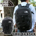 ★送料無料 THE NORTH FACE ザノースフェイス SURGE サージ CLH0-JK3 海外モデル メンズ レディース 黒 ブラック バックパック リュック コーデュラナイロン 大容量 多機能