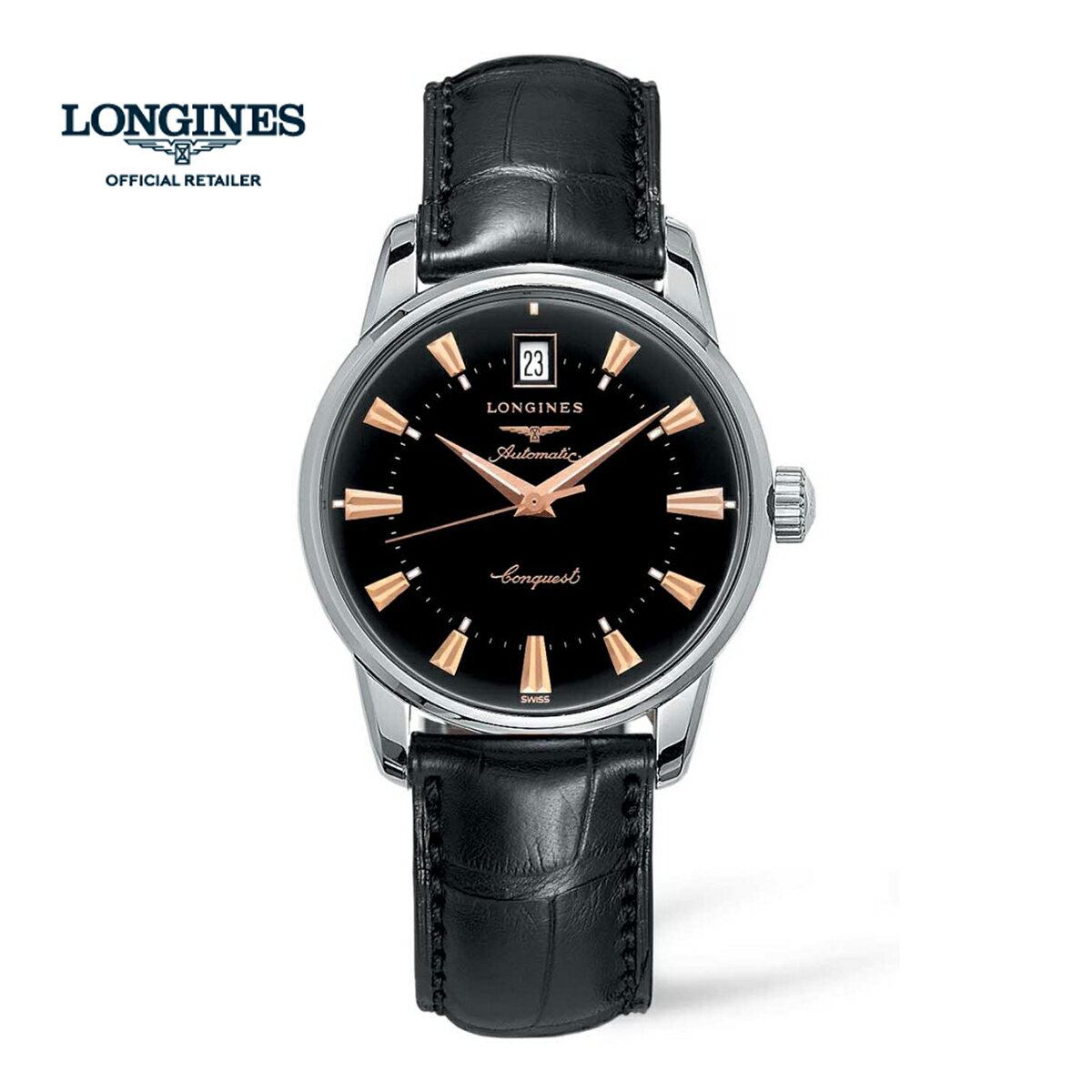 【正規品】　LONGINES　【ロンジン】　L1.611.4.52.4　"Heritage　/　Conquest Heritage　【ヘリテージ　/　コンクェスト ヘリテージ】"　