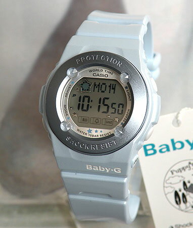 カシオBaby-GベビーGBG-1300PP-2パステルブルー愛らしい子犬をテーマにしたパピーズシリーズ海外直輸入品【BABY-G】レディース　腕時計