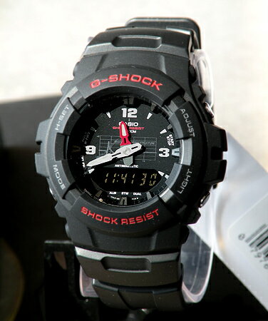 CASIO　カシオ　G-SHOCK　Gショック メンズ 腕時計 時計 G-100-1B海外モデル アナデジコンビネーション ELバックライト搭載CASIO G-SHOCK腕時計 G-SHOCK メンズ 腕時計 カシオ Gショック ジーショック　海外 モデル