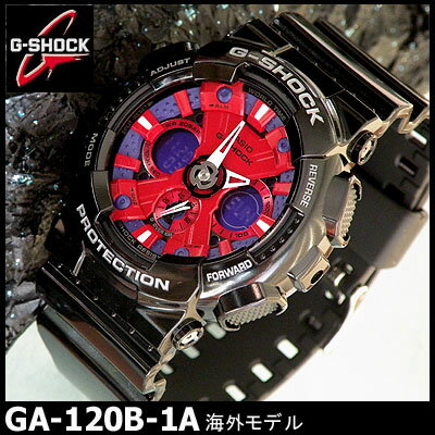 送料無料 CASIO カシオ G-SHOCK Gショック メンズ 腕時計 時計 GA-120B-1A 海外モデル Crazy Colors クレイジーカラーズ CASIO メンズ 腕時計 カシオ GA-120B-1A