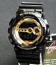 送料無料 CASIO カシオ G-SHOCK Gショック メンズ 腕時計 時計 GD-100GB-1DR 海外モデル Black×Gold Series ブラック×ゴールドシリーズ●送料無料!!高輝度LEDバックライト付きCASIO G-SHOCK メンズ 腕時計 カシオ Gショック ジーショック 海外 モデル GD-100GB-1