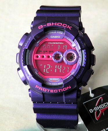 CASIOカシオGショックGD-100SC-6DRパープルG-SHOCKCrazy Colorsクレイジーカラーズメンズ　腕時計