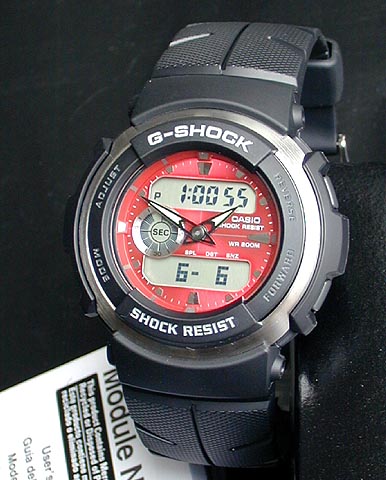 ＜レビューを書いて送料無料＞【CASIO】カシオ【G-SHOCK】Gショック【先着10名様限定】アナデジコンビネーションGスパイク赤G-300-4海外モデル