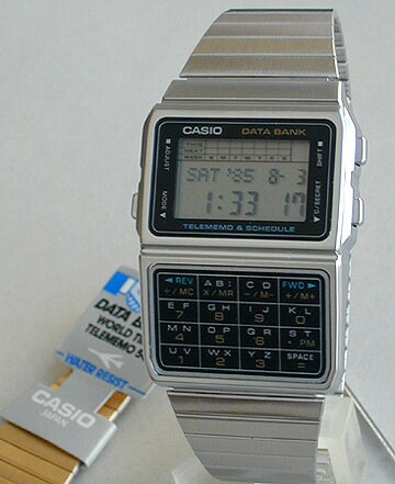 【専用BOXなしの訳あり特価!!】【CASIO】カシオ【DATEBANK】データバンクDBC-610A-1A海外モデルDATEBANK初期版シルバー