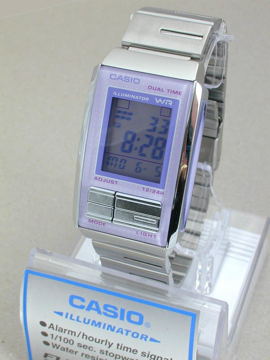 ◆【CASIO】ポップ感の可愛いカシオ・フューチャリスト【FUTURIST】LA-201W-6Aパープル海外モデル