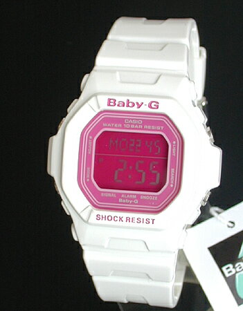 CASIOカシオBaby-GベビーGCandy Colorsキャンディーカラーズホワイト×ピンクBG-5601-7海外【BABY-G】レディース　腕時計