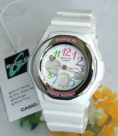 カシオベビーGジェミーダイアルBGA-101-7B海外モデルカラフル数字とハートモチーフが可愛いベビーGレディース 腕時計 女性用 時計 ウォッチCASIO Baby-G レディース 腕時計 女性用 時計 カシオ ベビーG
