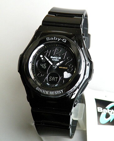 CASIOカシオBaby-GベビーGBGA-102-1BブラックAutumnColorsオータムカラーズ光沢のある黒のウレタンバンド文字板のハートが可愛い【BABY-G】レディース 腕時計 女性用 時計 ウォッチ