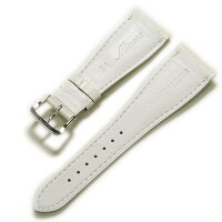 【ミモザ】ガガミラノ対応型押しアイボリー時計用ベルト