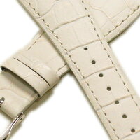 【ミモザ】ガガミラノ対応型押しアイボリー時計用ベルト