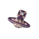【全商品ポイント10倍!楽天スーパーセール開催!】Vivienne Westwood / ヴィヴィアンウエストウッド ARETHA BAS RELIEF EARRINGS 20mm CLW2 / 62010152-G166 ピアス アクセサリー ジュエリー パープル ピンクゴールド レディース【あす楽対応_東海】