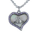 【全商品ポイント10倍!楽天スーパーセール開催!】Vivienne Westwood / ヴィヴィアンウエストウッド PETRA PENDANT 63020103-W185 ネックレス ペンダント ハート ペトラ アクセサリー レディース シルバー シェル WHITE MOP VIOLET CRYSTAL 【あす楽対応_東海】