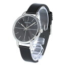 CALVIN KLEIN / カルバンクライン K7B231CZ Even Extension イーブン エクステンション 腕時計 レディース レザー ブラック シルバー CK シーケー 【あす楽対応_東海】