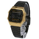 CASIO / カシオ A168WEGB-1B STANDARD ブラック×ゴールド デジタル腕時計 メンズ レディース ユニセックス チープカシオ チプカシ ステンレス 【あす楽対応_東海】