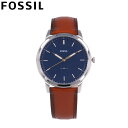 FOSSIL フォッシル腕時計 時計 メンズ レザー ブラウン ブルー カジュアル クオーツ 3針 FS5304プレゼント ギフト 1年保証 送料無料